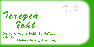 terezia hohl business card